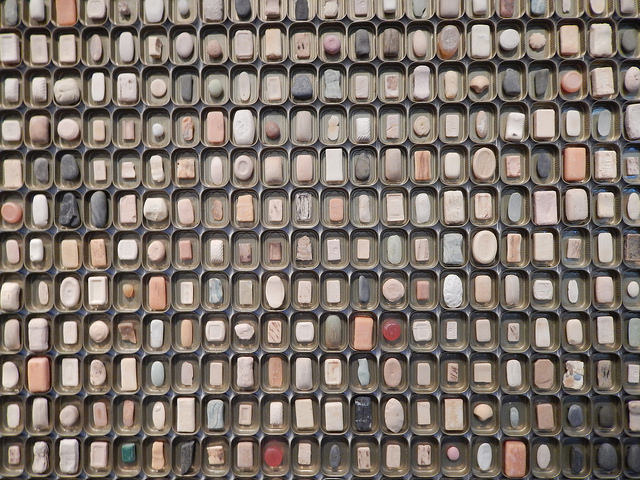 A mosaic of used bar soaps; via Flickr under public domain license