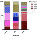 Archaeal community characteristics in the sediments